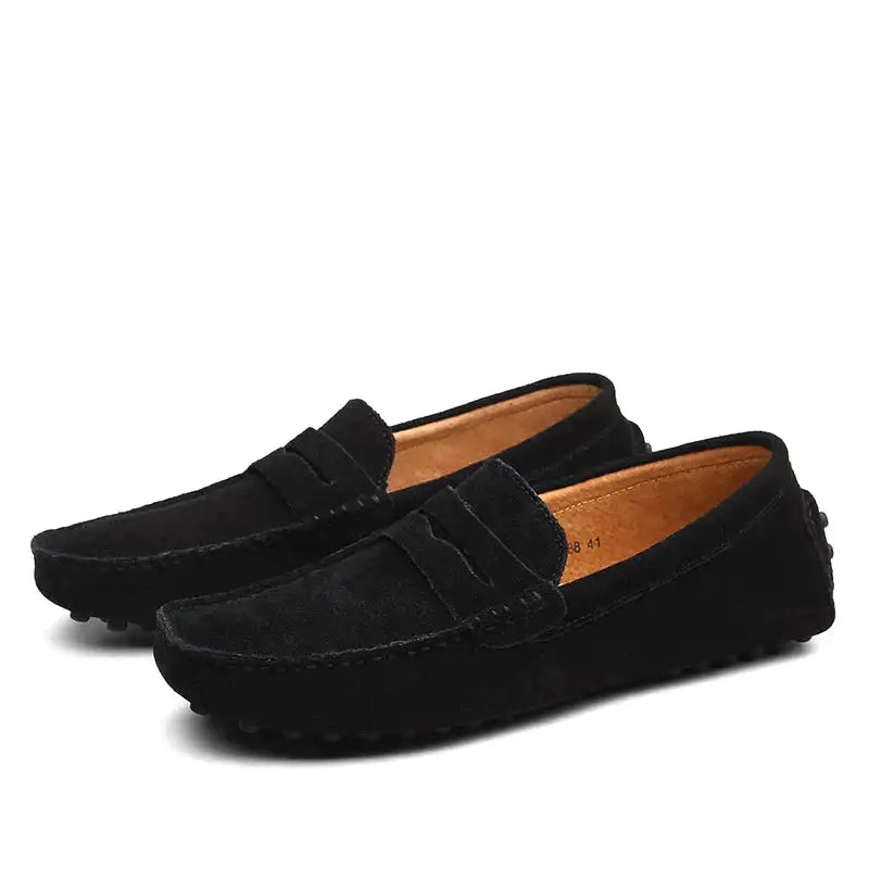 Leather Loafers Casual Slip-On Driving Shoes