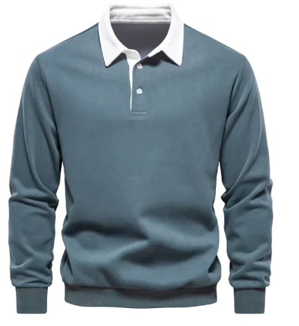 Men's Casual Polo Collar Sweater