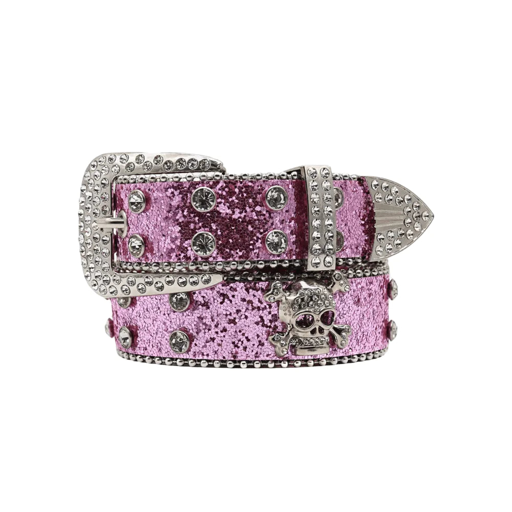 Strass Schedel Riem