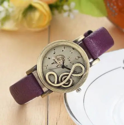 Luxury Ladies Music Note Casual Watch