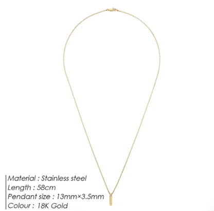 Luxury Titanium Steel Clavicle Chain