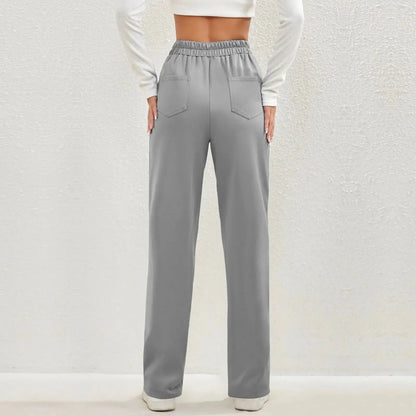 High- Waisted Casual Pants