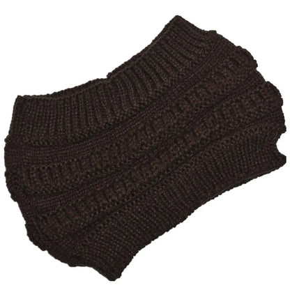 Winter Knitted Ponytail Beanies