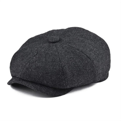 British Retro Peaky Blinder Octagonal Cap