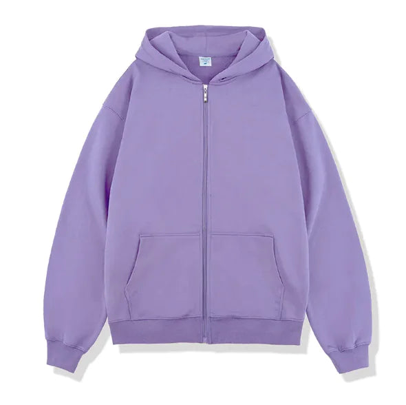 Autumn/Winter Terry Zipper Hoodie