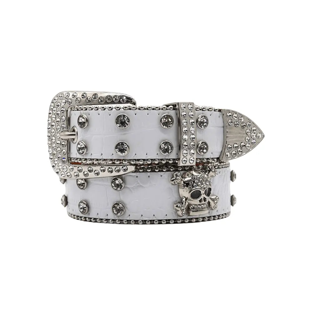 Strass Schedel Riem