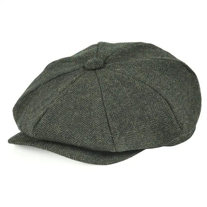 British Retro Peaky Blinder Octagonal Cap