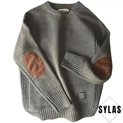 Winter crew neck patch sweater boys clothes