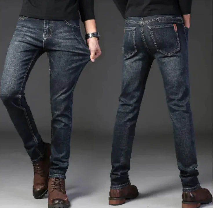 Men's Slim-Fit Casual Jeans