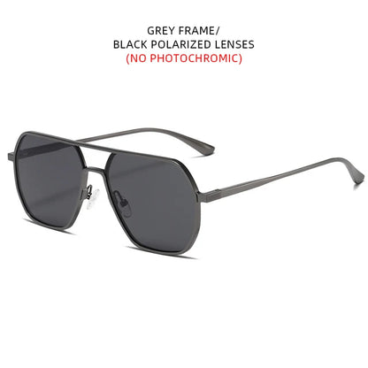 Luxury Metal Photochromic Sunglasses