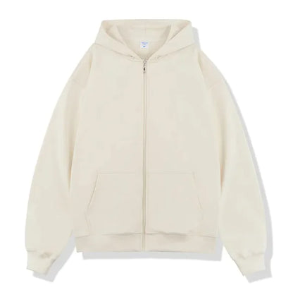 Autumn/Winter Terry Zipper Hoodie