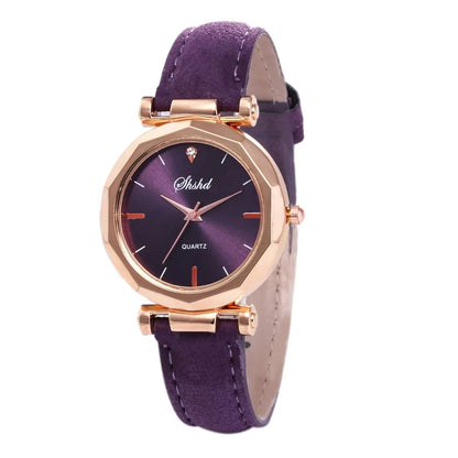 Fashion Women Leather Casual Watch