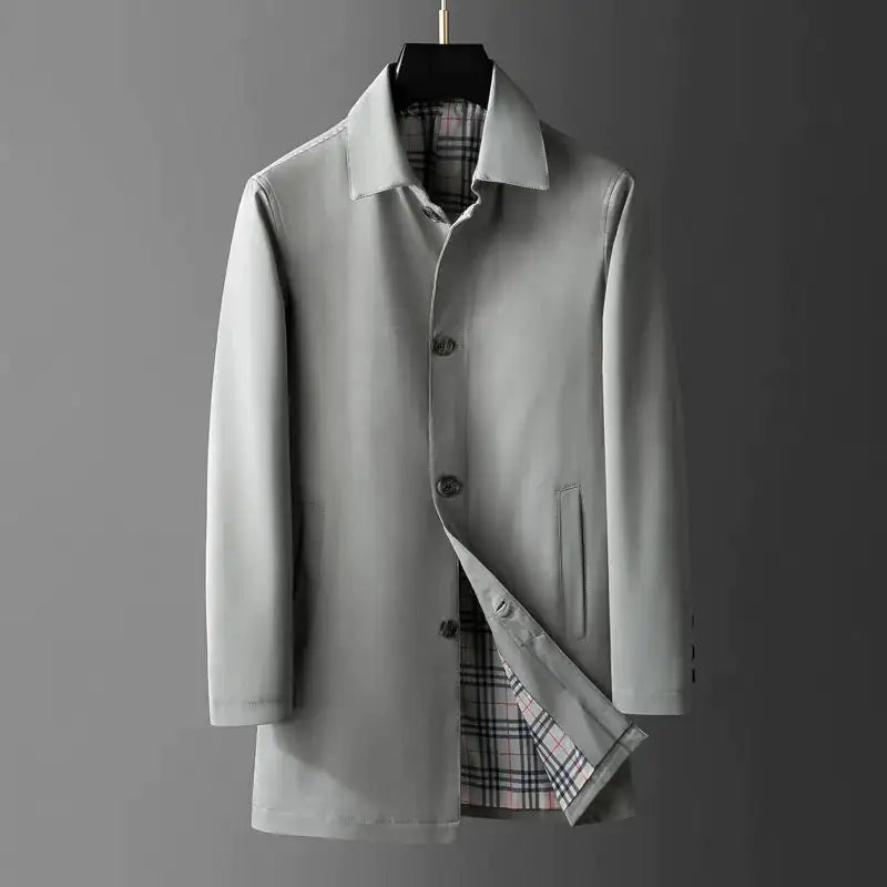 Casual Sinclair Plaid Overcoat