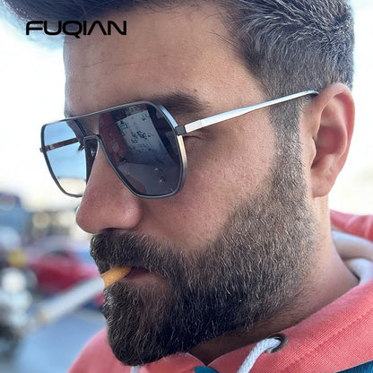 Luxury Metal Photochromic Sunglasses