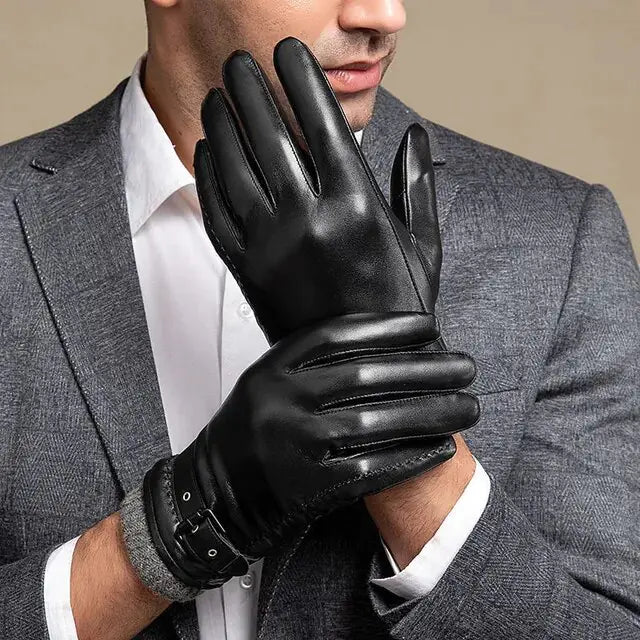 Men's Winter Leather Gloves