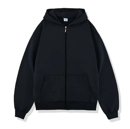 Autumn/Winter Terry Zipper Hoodie