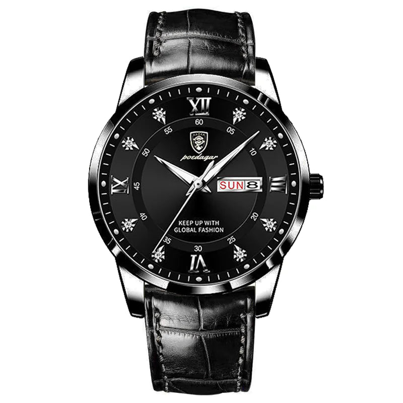 Men's Luxury Leather Sports Watch