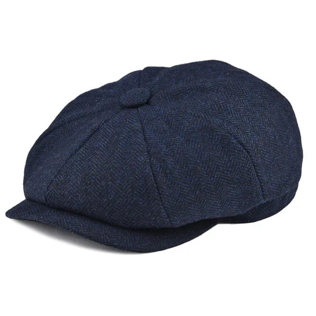 British Retro Peaky Blinder Octagonal Cap