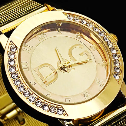 Casual Stainless Steel Ladies Watch