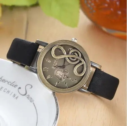 Luxury Ladies Music Note Casual Watch