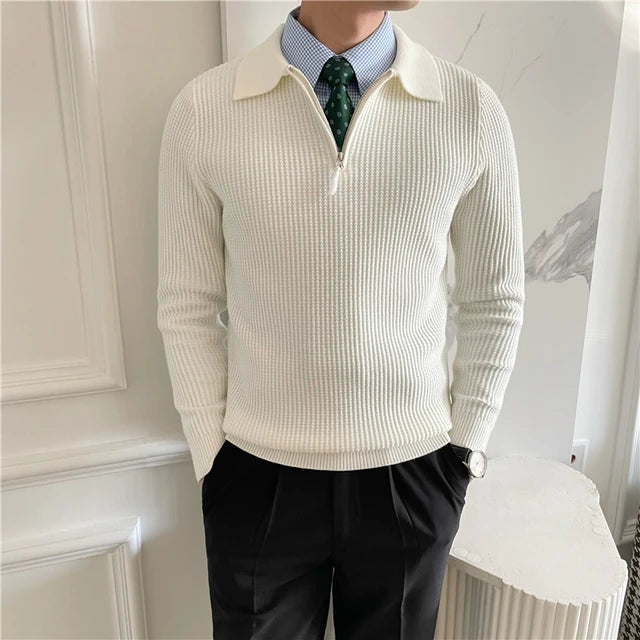 Luxury Knitted Polo Shirt