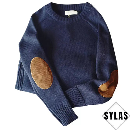 Winter crew neck patch sweater boys clothes