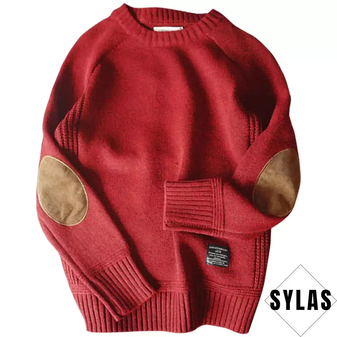 Winter crew neck patch sweater boys clothes