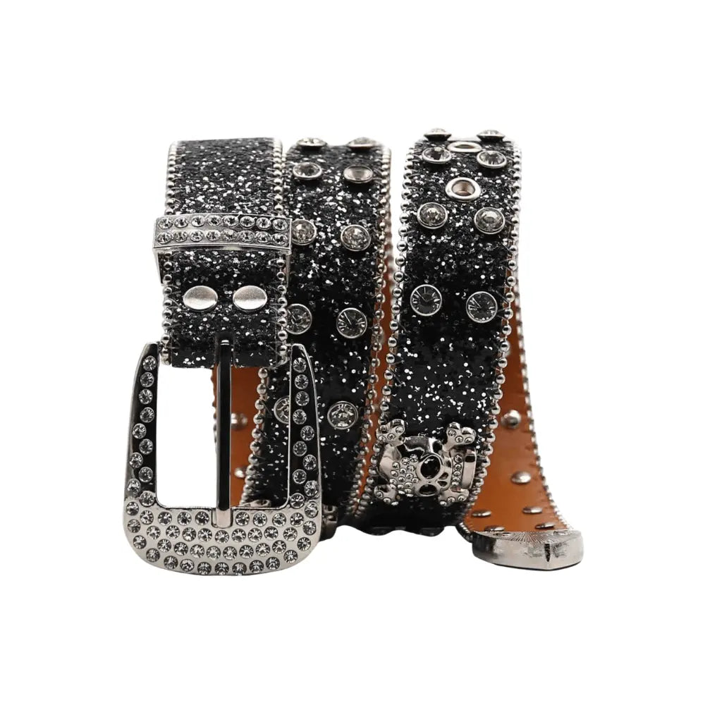 Strass Schedel Riem